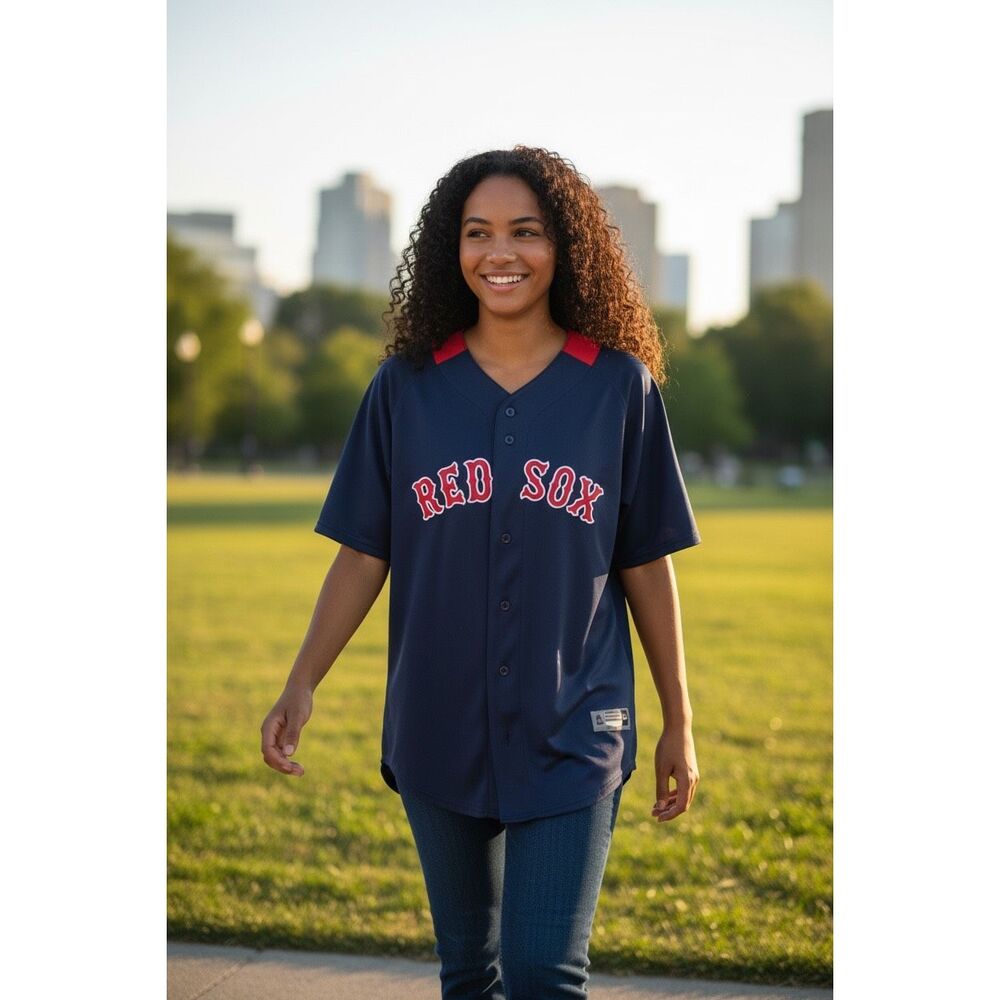 Red Sox Majestic Coolbase Polyester Baseball Jersey / SZ: L / NWT